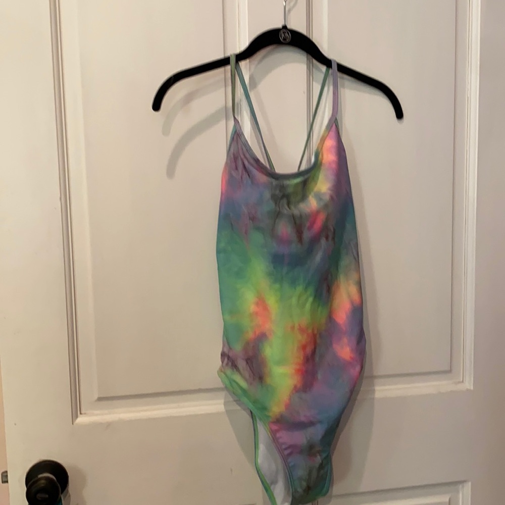 Rainbow 🌈 Tie-Dye 1 Piece Bay Watch Swim